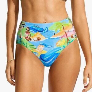 Seafolly High Waisted Bikini Bottom Size
